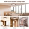 Costway LED Mount Ceiling Light 24W 3000K Lamp Fixture Wood Pattern Living Room Brown/Natural